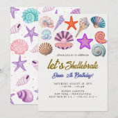 Invitation coquillages (Devant / Derrière)