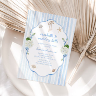 Invitation Coquillages & Cloches de mariage Réception de mari