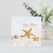 Invitation Coquillages de PixDezines/Invitations de plage/DO- (Debout devant)