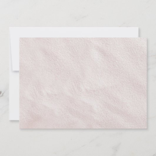 Invitation Coquillages de plage de sable rose Amour éternel (Dos)