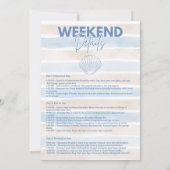 Invitation Coquillages et cloches Mariages Bachelorette (Dos)