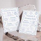 Invitation Coquillages et Mariage Bells Bachelorette Party