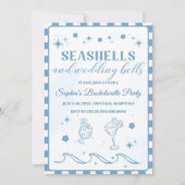 Invitation Coquillages et Mariage Bells Bachelorette Party (Devant)