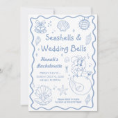 Invitation Coquillages et Mariage Bells Bachelorette Party (Devant)