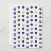 Invitation Coquillages Mariage Bells Blue Beach Bachelor (Dos)