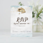 Invitation Coquillages,Mer,Guerites à cordes RSVP lumières de (Debout devant)