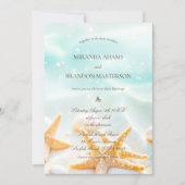 Invitation Coquilles d'étoile de mer de code QR moderne Maria (Devant)