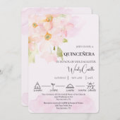 Invitation Coquinceañera (Devant / Derrière)