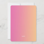 Invitation Corail Aquarelle (Dos)