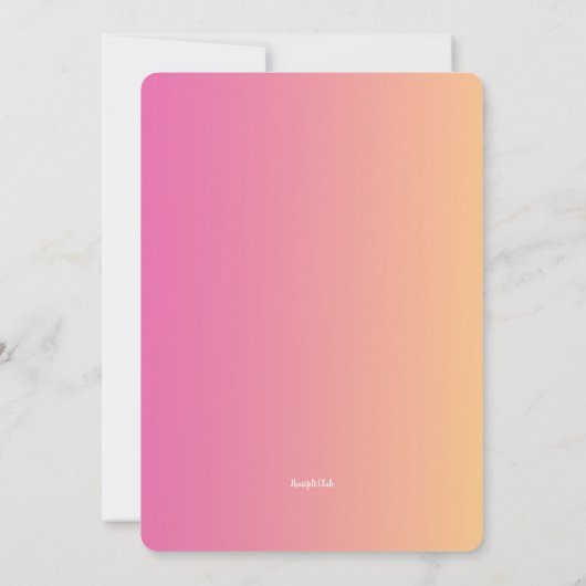 Invitation Corail Aquarelle (Dos)