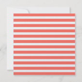 Invitation Corail chic moderne Gris blancs doux 16 (Dos)
