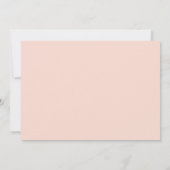 Invitation Corail de répétition Mariage à main chic (Dos)