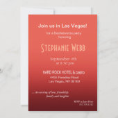 Invitation Corail du Las Vegas Bachelorette Party (Dos)