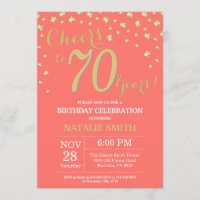 Corail et or 70e Anniversaire Diamant