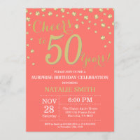 Corail et or Surprise 50e Anniversaire Diamant