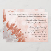 Invitation Corail et récif blanc (Devant / Derrière)