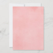 Invitation Corail et rose vif fille brunch douche bébé (Dos)