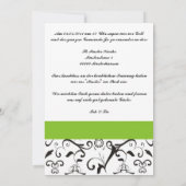 Invitation - corail noir vert (Dos)