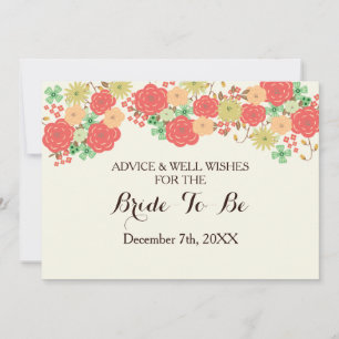 Invitation corail nuptiale de douche Conseils et bien des sou