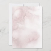 Invitation Corail Rose Aquarelle Willow Branch Cadre photo (Dos)