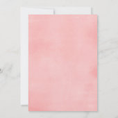 Invitation Corail rose or jardin thème Quinceanera (Dos)