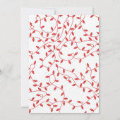 Invitation Corail Rouge Joyer String Lumières Noël (Dos)