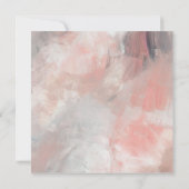 Invitation Corail roux moderne Abstrait Mariage de brosses (Dos)