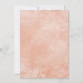 Invitation Corail Teal d'invitation de baby shower de (Dos)