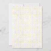 Invitation Corail tropical feuille mariage douche de nuptiale (Dos)
