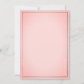 Invitation Corail turquoise rose colibri Baby shower floral (Dos)