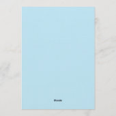 Invitation Coral Blue Painterly Bloom Wedding (Dos)