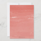 Invitation Coral Blue Starfish Seashells Beach Baby shower (Dos)