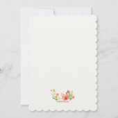 Invitation Coral Daisies (Dos)