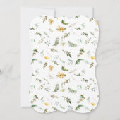 Invitation Coral d'ivoire floral Brunch & Fête des mariées de (Dos)