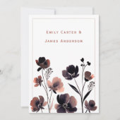 Invitation Coral Floral Wedding (Devant)