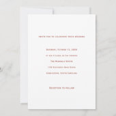 Invitation Coral Floral Wedding (Dos)