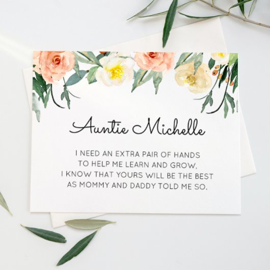 Invitation Coral Flowers Serez-Vous Ma Proposition Godmère