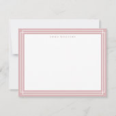 Invitation Coral Frame Note Card (Devant)