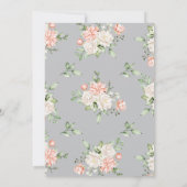 Invitation Coral gris Floral Anand Karaj Punjabi Sikh Mariage (Dos)