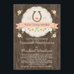 Invitation Coral Horseshoe Coeur Western Mariage<br><div class="desc">ILS SONT TOUCHÉS ! AJOUTEZ LES INITIALES ET LE MONOGRAMME DE LA MARIÉE ET DU GROOM POUR ÊTRE SUR CES JOLIMENT WESTERN BARNYARD STYLE MARIAGE INVITATIONS AVEC UN HORSESHOE BROWN ET CORAIL COEUR SUR UN PAPIER DE CRÈME DÉLICATE NE REGARDE PAS DESIGN. AJOUTEZ VOTRE PROPRE ÉCRITURE À LA PÂLE IMPRIMÉE...</div>