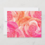 Invitation Coral mignon Orange, Rose Bat mitzvah Enregistrer  (Dos)