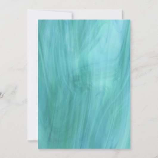 Invitation Coral moderne Mariage Turquoise (Dos)