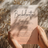 Invitation Coral Ombre | Bachelorette Heekend Itiniary