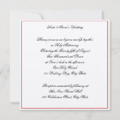 Invitation Coral Pink Poppies (Dos)