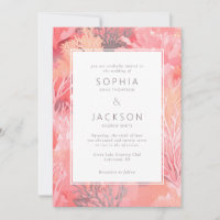 Coral Reef Blush Vibrant Mariage