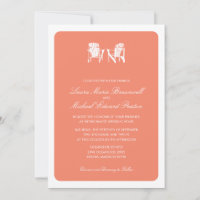 Coral Two Adirondack Chaises De Plage Mariage