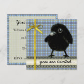 Invitation Corbeau (Devant / Derrière)