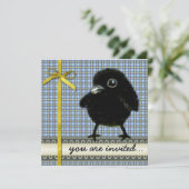 Invitation Corbeau (Debout devant)