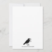 Invitation Corbeau Gothique Et Squelette Clé Halloween Party (Dos)