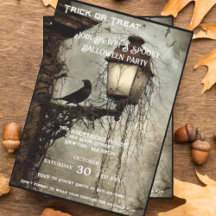 Corbeau vintage à la fête d'Halloween